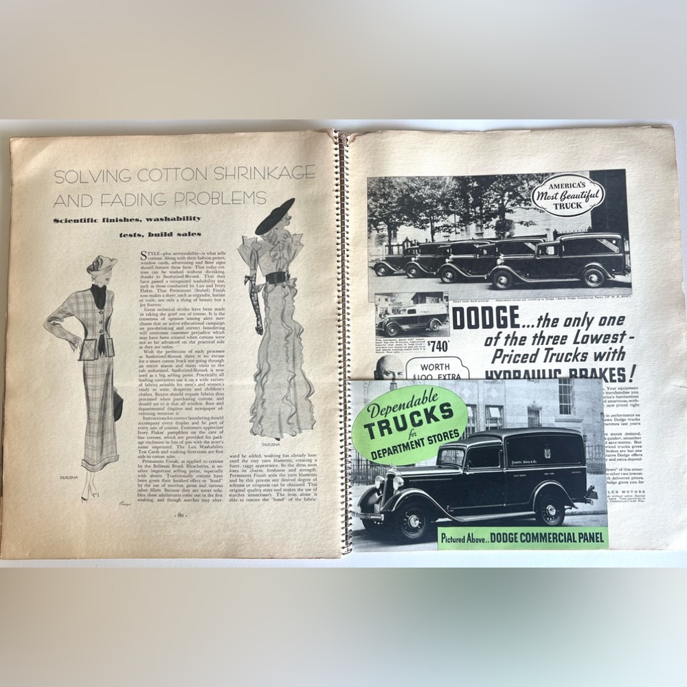 Dessie Barr 1933 Fashions Art Vol 1 No 4, Spiral Bound, Extremely RARE - Picture 10 of 16